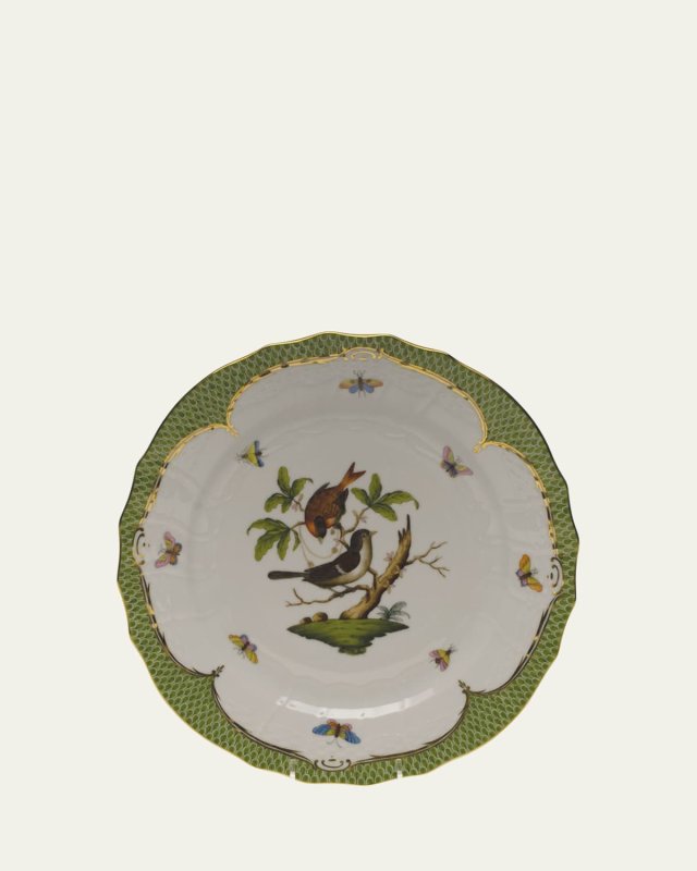 Rothschild Bird Green Motif 04 Service Plate